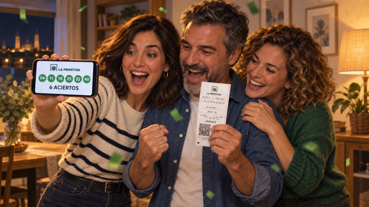 Tres adultos celebran seis aciertos en una apuesta múltiple de La Primitiva