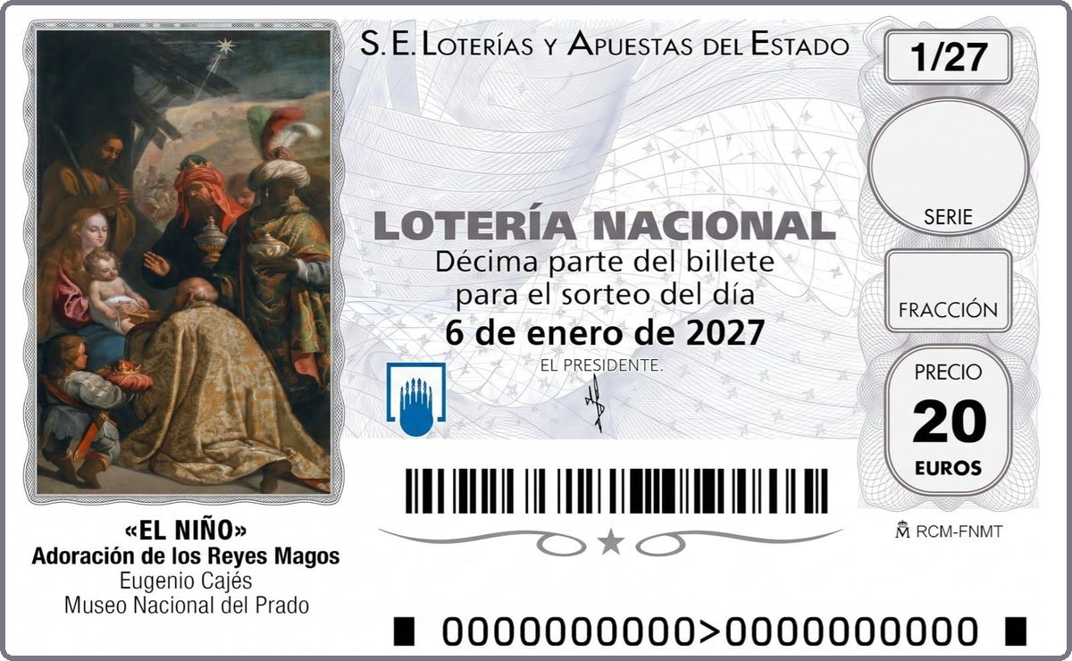 D&eacute;cimo de la Loter&iacute;a del Ni&ntilde;o 2027, Sorteo Extraordinario del 6 de enero