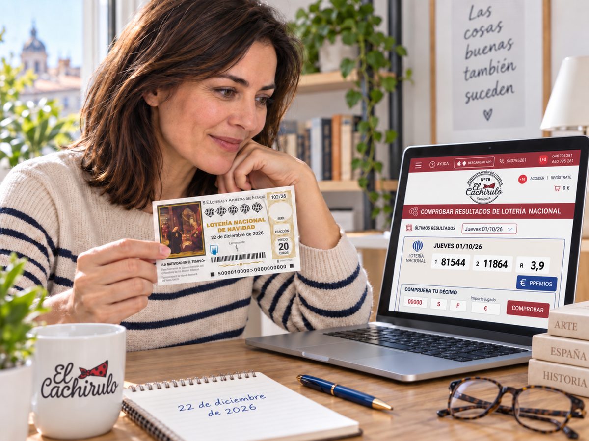 Comprobar un d�cimo de Loter�a Nacional con los resultados y el comprobador de la web de Loter�a El Cachirulo